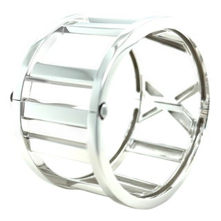 Tiffany & Co. 18ct White Gold Atlas Cuff Bracelet 77.06g For Sale