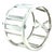 Tiffany & Co. 18ct White Gold Atlas Cuff Bracelet 77.06g For Sale