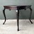 Queen Anne Vintage Queen Anne Leather Top Game Table For Sale - Image 3 of 12