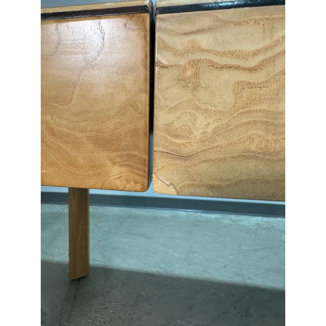 Vintage Henredon Scene Two Burlwood Parsons Dining Table For Sale - Image 10 of 12