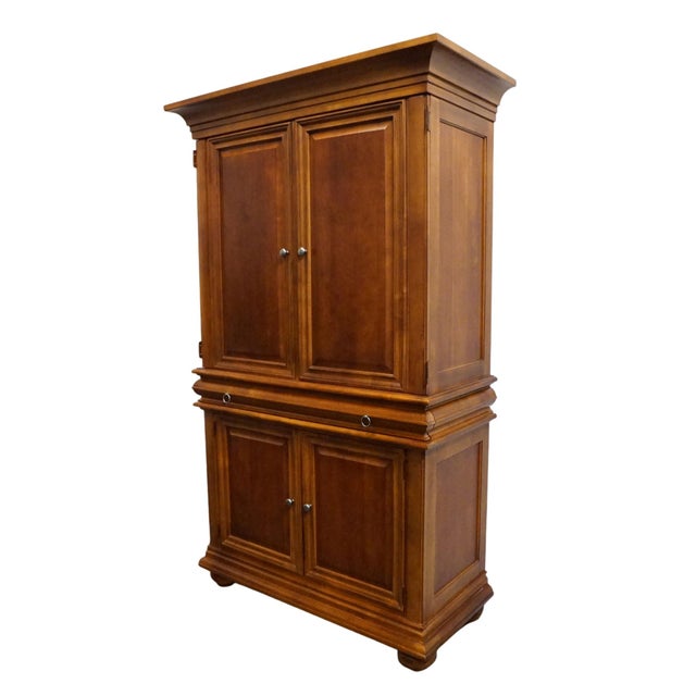 STANLEY FURNITURE Solid Cherry Contemporary Traditional 51" TV Media Armoire 232-13-14 84.75" High 51.5" Wide 24" Deep...
