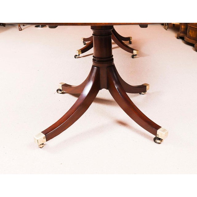 Antique George III Regency Dining Table and Dining Chairs, 18th Century, Set of 11 For Sale - Image 9 of 18