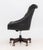 Wood Chesterfield Black Leather Executive Chair For Sale - Image 7 of 9