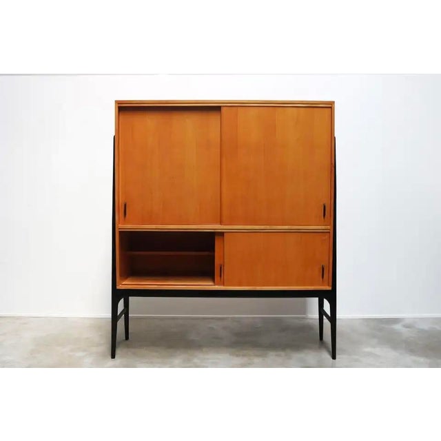 Mid-Century Modern Belgian Highboard by Alfred Hendrickx for Belform, 1958 For Sale - Image 12 of 15