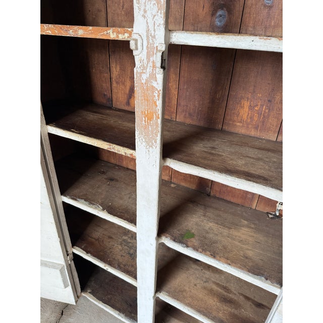 Antique Primitive Farmhouse Cupboard – 19th Century Country Cabinet For Sale - Image 13 of 18