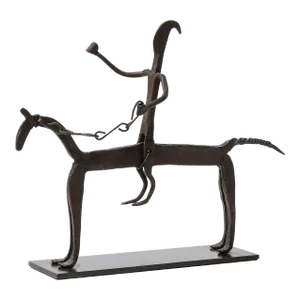 A Bamana Wrought Iron Equestrian Sculpture
