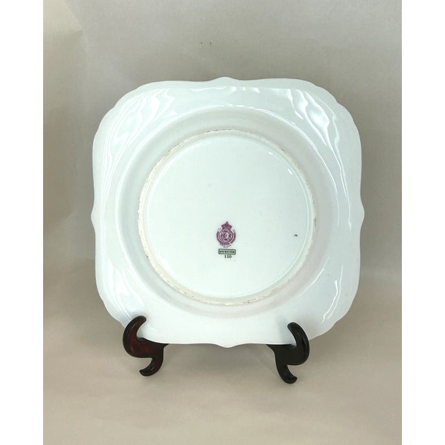Vintage Art Deco Royal Worcester Porcelain Dessert Service - 7 pcs For Sale - Image 14 of 15