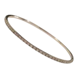 18kt White Gold Diamond Bangle