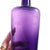 Glass Early 20th C. Amethyst Embossed Half-Pint Whiskey Bottle For Sale - Image 7 of 12