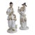 Andrea by Sadek 2 Porcelain Figures 6818 White and Gold Trim Made in Japan 4824b For Sale