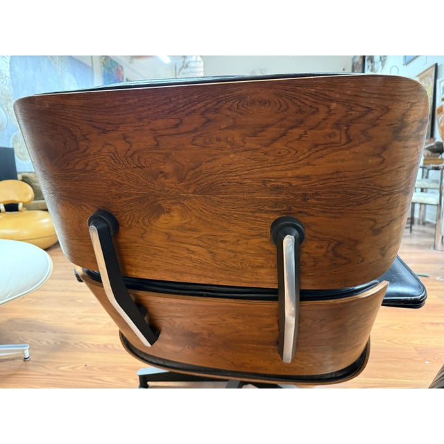 1960s Rare 1964 Rosewood Herman Miller Eames Lounge chair & Ottoman w/Original Receipt For Sale - Image 5 of 18