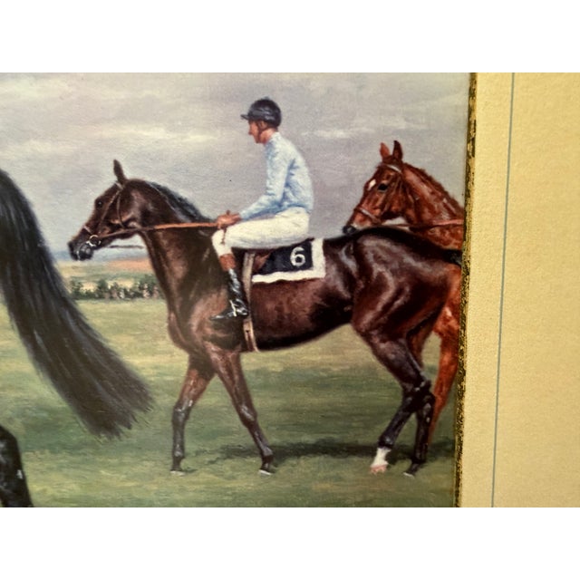 1960s Mid 20th Century Framed Print of Racehorse Jay Trump by Richard Stone Reeves For Sale - Image 5 of 12