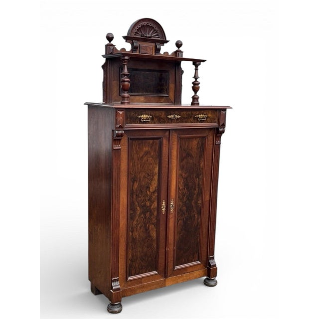 Bookcase in Walnut with Shelves For Sale - Image 16 of 16