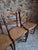 Antique French Dining Chairs with Woven Cane Seats in Beech, 1900, Set of 4 For Sale - Image 4 of 18