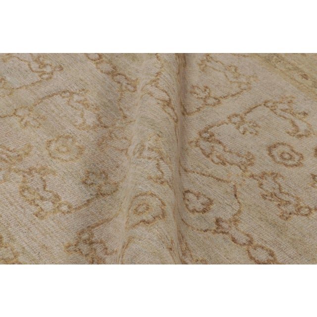 Textile Rug & Kilim’s Modern Runner Rug in Traditional Dual-Toned Floral Pattern For Sale - Image 7 of 8