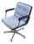 Wool and Leather Office Chair, 1970s For Sale