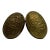 Antique Brass Nyc Public School City of New York Oval Doorknobs - A Pair For Sale