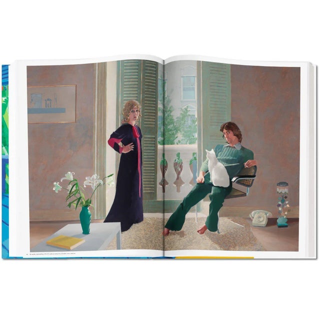 Autographed David Hockney "A Bigger Book" Painting Collection with Book Stand Collector's Edition For Sale - Image 11 of 13