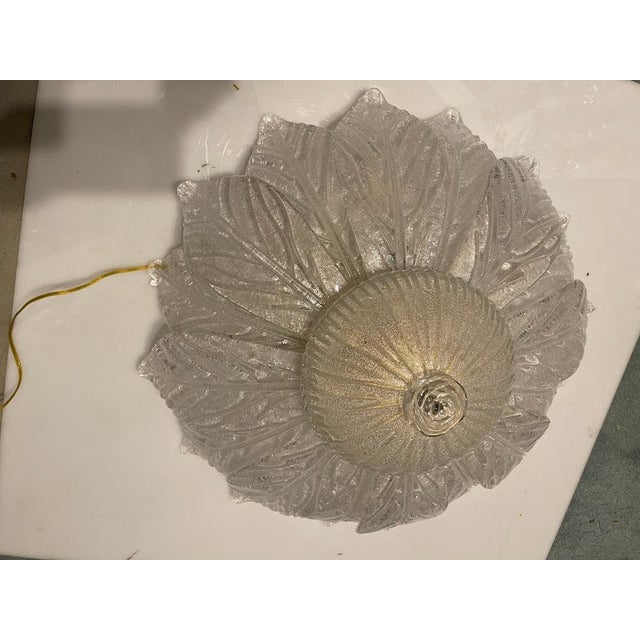 Venetian Murano Glass Flush Mounts, 1960s, Set of 2 For Sale - Image 4 of 17