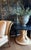 Custom Hand-Carved Center Table With Black Stone Top, by Hendrix Allardyce For Sale - Image 4 of 12