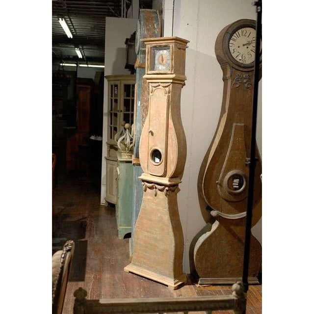 18th Century Early 18th Century Swedish Tall Clock With Square Head For Sale - Image 5 of 11