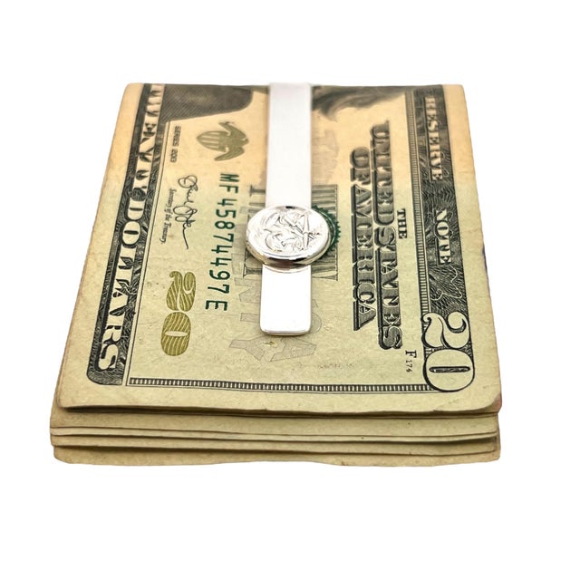 Authentic Georg Jensen Estate Money Clip Tie Cip Silver GJ32 This elegant Authentic Georg Jensen Men's Money Clip Tie Clip...