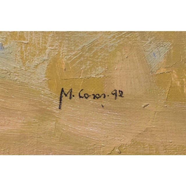 M. Casas, Autumn Market Scene, 1992, Oil on Canvas, Framed For Sale - Image 10 of 15