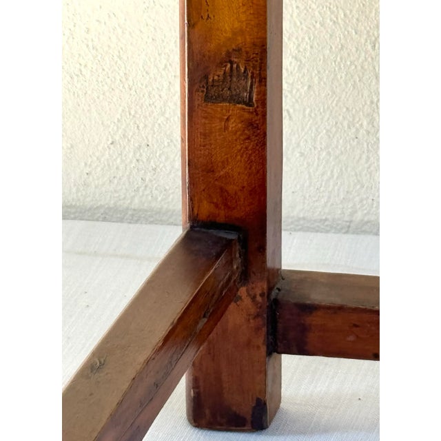 Side Chair : Mid 19th Century Antique Chinese Elm Wood Vintage Chinese Side Chair- With a Warm Golden Glow! For Sale - Image 11 of 12