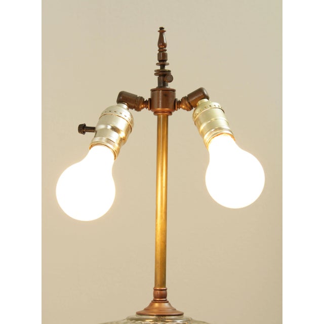 Metal Antique 19th Century French Bronze Astral Table Lamp For Sale - Image 7 of 13