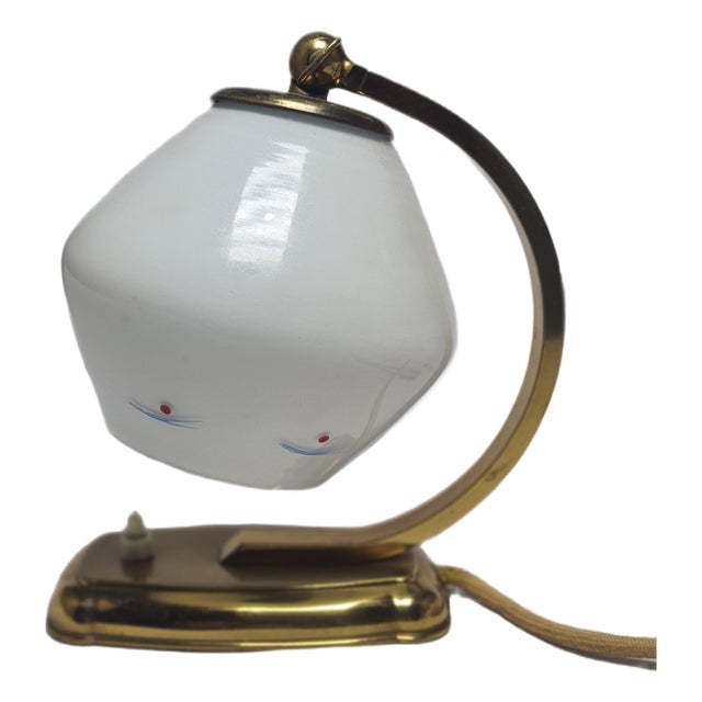 Art Deco Bedside Lamp, Belgium, 1950s For Sale
