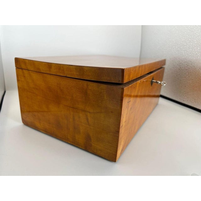 Late Biedermeier Box in Solid Birch, Northern Germany, 1840 For Sale - Image 12 of 18