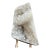Large White Quartz Sculptural Specimen on Custom Metal Stand For Sale