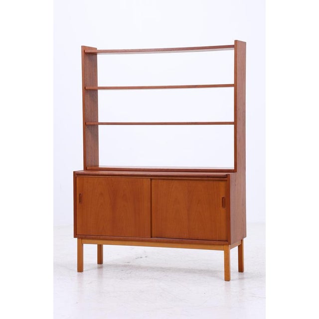 Vintage Teak Bookcase in Wood, 1960s For Sale - Image 4 of 18