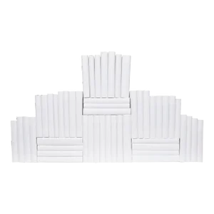 Decorative Books - Snowfall Paper Wrapped Book Wall - Set of 50 White Books