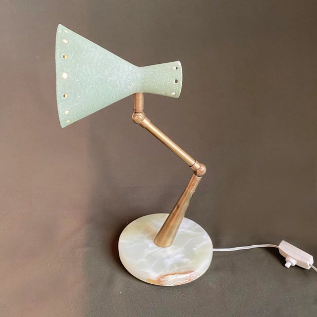 Italian Table Lamp with Marble Base from Lumi, 1950s For Sale - Image 10 of 18