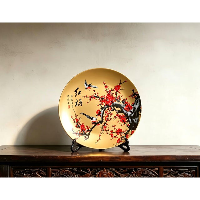 W-26cm,H-3cm Experience the beauty and elegance of Chinese history with our Chinese Vintage Porcelain Handcrafted with...