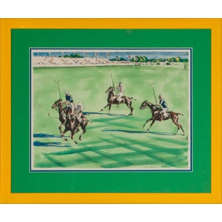 "Four Polo Players at the International Cup by Joseph Golinkin" For Sale