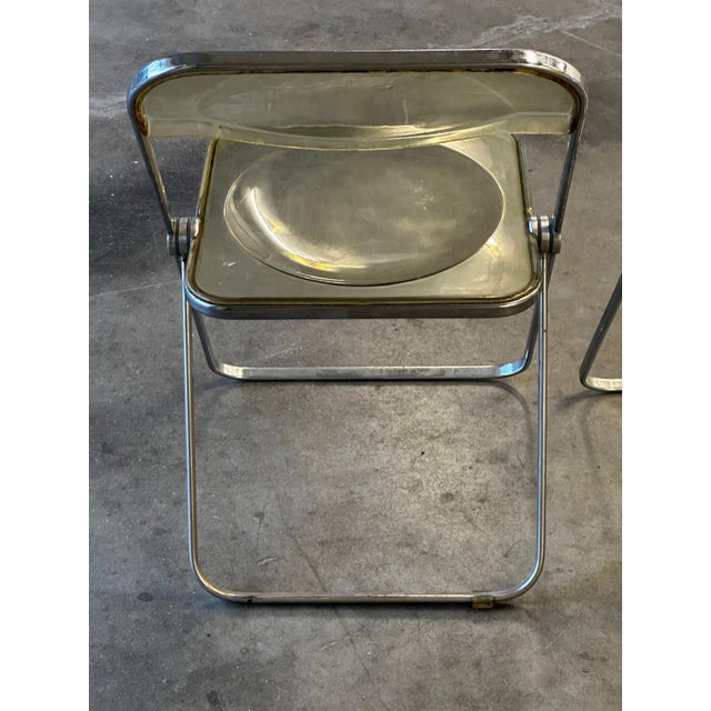 Plia Folding Chairs attributed to Giancarlo Piretti for Castelli, Italy, 1970s, Set of 3 For Sale - Image 9 of 18