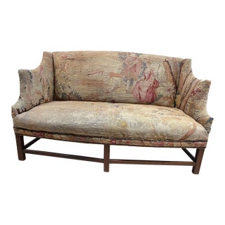 Mid 20th Century Sofa Upholstered in a Italian Tapestry For Sale