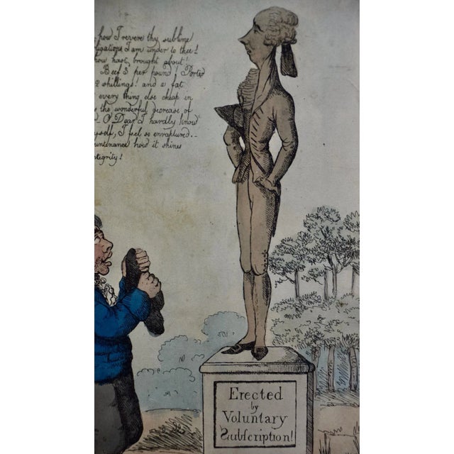 William HollandAn early 19th C. satirical etching of John Bull kneeling before William Pitt, 1802 For Sale In San Francisco - Image 6 of 7