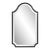 Bosworth Brushed Black Shield Mirror For Sale
