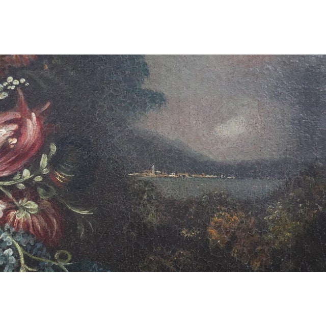 Still Life with Flowers, 1700s, Oil on Canvas, Framed For Sale - Image 4 of 15