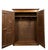 Louis xiv style valet cabinet in solid wood adapted from two 17th-century doors onto 20th-century woodwork interior as a...