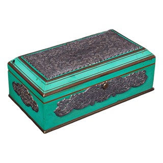 Small Antique Keepsake Box, English, Silver Plate, Trinket Case, Edwardian, 1910 For Sale