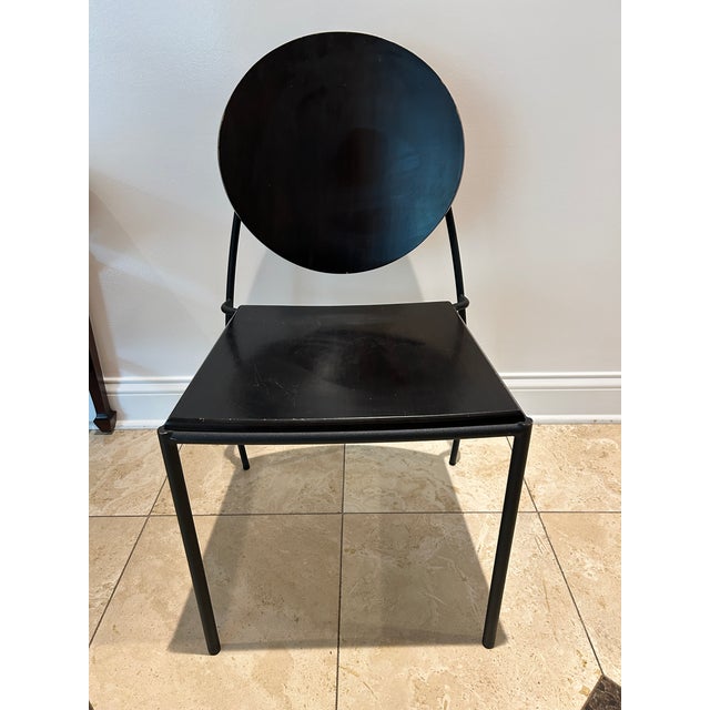 Mid-Century Modern Set of 8 Attributed to Dakota Jackson Memphis Style Vik-Ter Side Chairs For Sale - Image 3 of 8