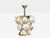 Mid-Century Modern, Orange and White Murano Glass, Chrome, Pendant Light, 1960s For Sale - Image 9 of 12