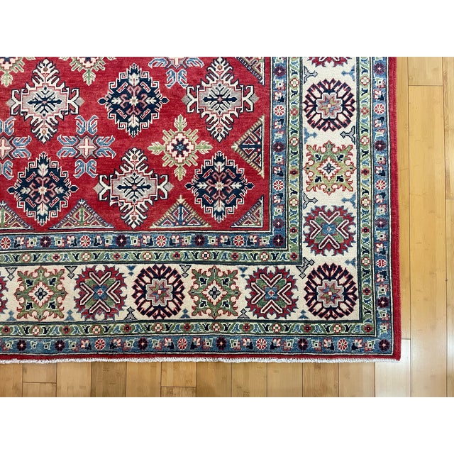 Tribal Afghan Kazak Lori Pambak Area Rug For Sale - Image 10 of 11