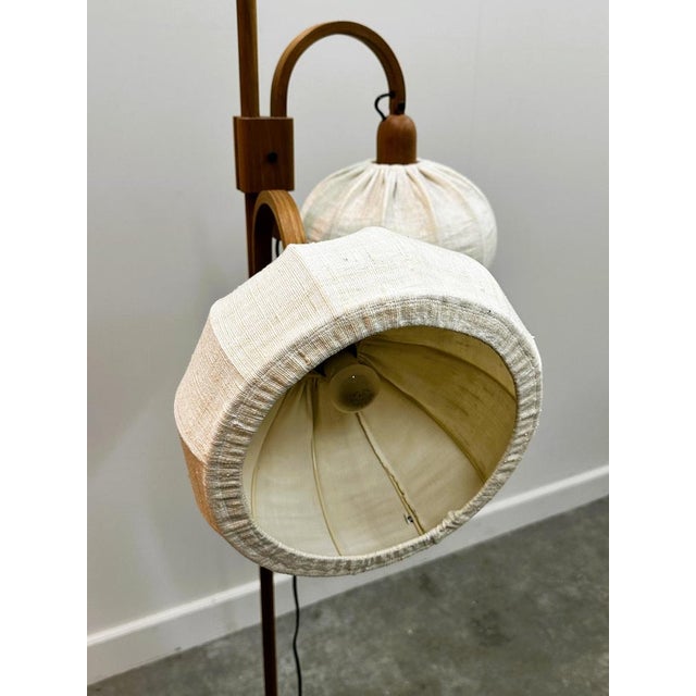 Vintage Danish Adjustable Teak Standing Lamp from Domus, 1970s For Sale - Image 12 of 16