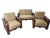 Mid-Century Modern Vintage Custom Mahogany Sofa Set, 1980s For Sale - Image 3 of 13