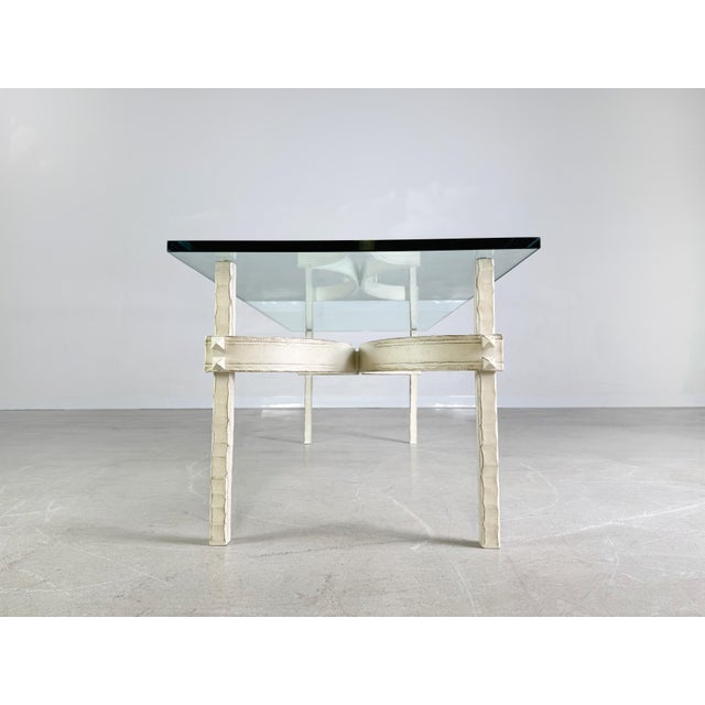 Vintage Wrought Iron Design Coffee Table, 1980s For Sale - Image 6 of 11